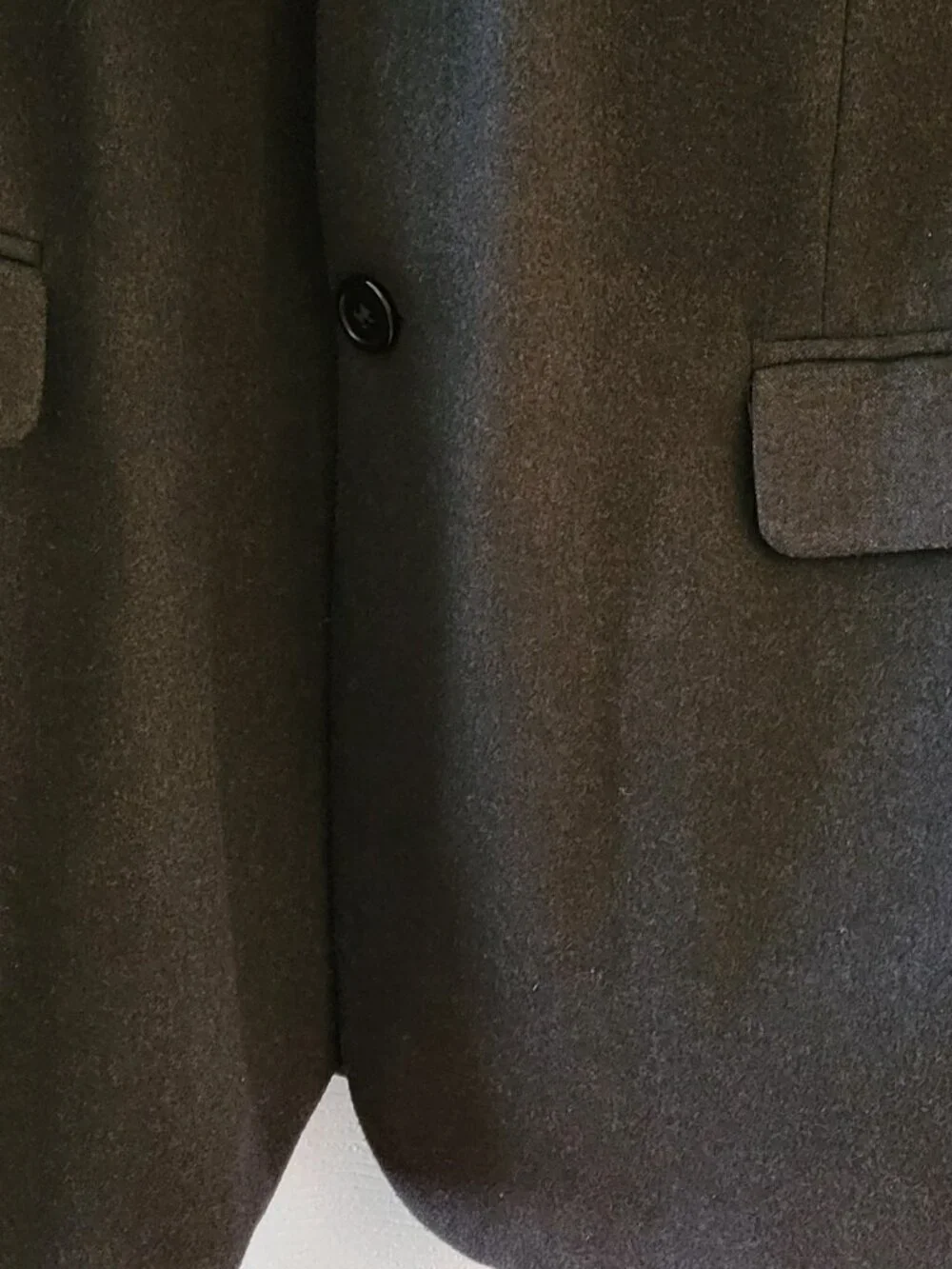 John Clarendon Men's Wool Blazer - 46 L - Gray/Black